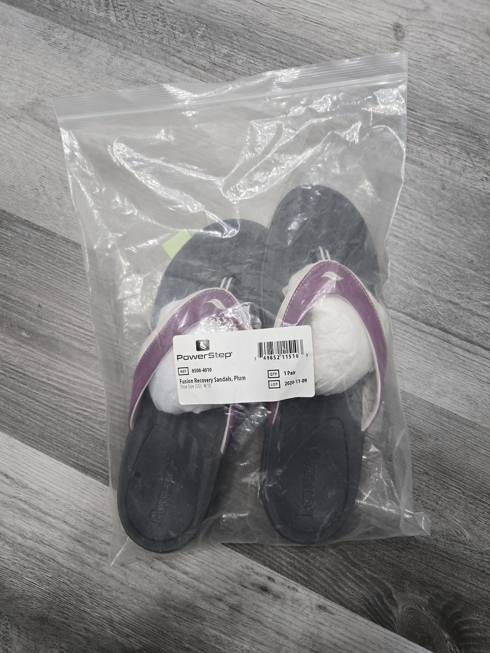 PowerStep ArchWear women's orthotic sandals in plum - Picture 4 of 5